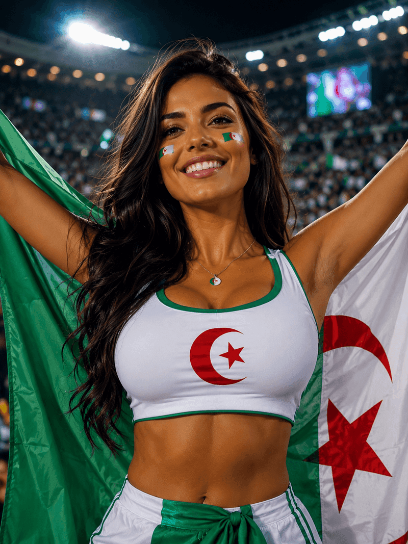 Algeria fan representing Algeria in CHARMING leaderboard
