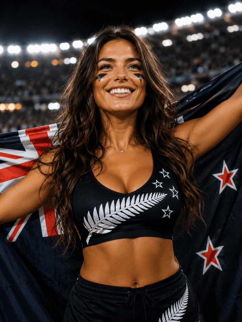New Zealand fan representing New Zealand in CHARMING leaderboard