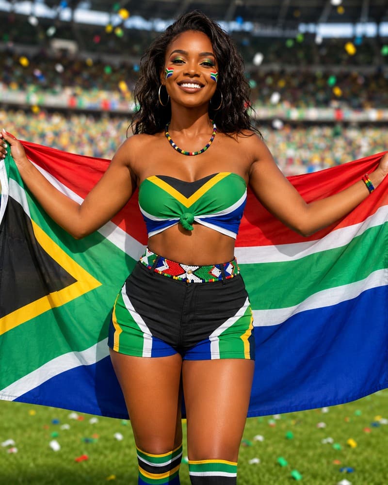 South Africa fan representing South Africa in CHARMING leaderboard