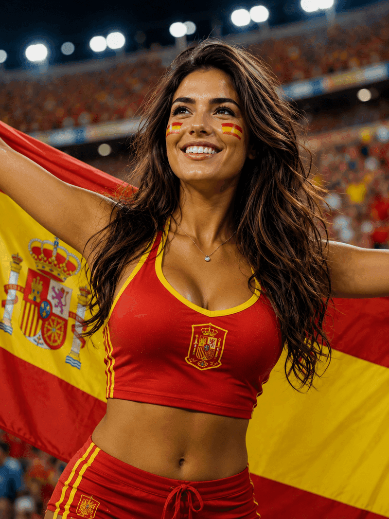 Spain fan representing Spain in CHARMING leaderboard